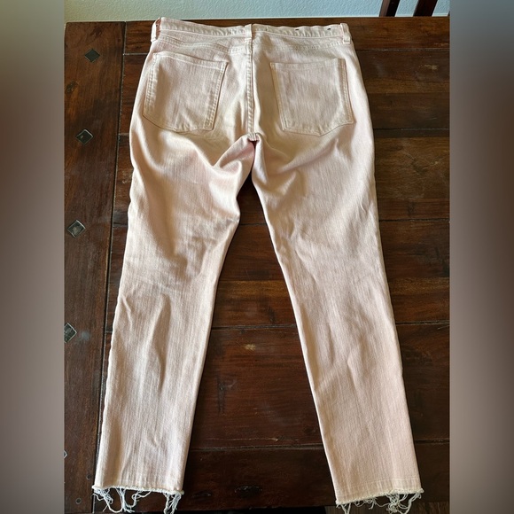 Veronica Beard Debbie Skinny Jeans 10” High Rise Millennial Pink Size 31 - Picture 5 of 12